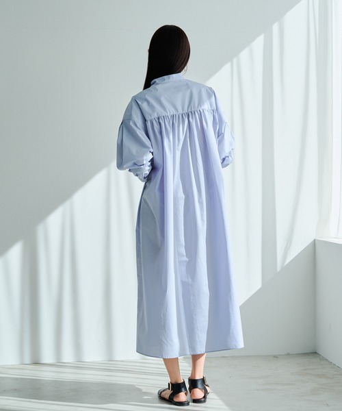 russet(ラシット)の「【ANOTHER BRANCH】シャツワンピース (O-716)(ワンピース・レディース・オフホワイト/ブルー/ネイビー・FREE)」の8枚目の写真