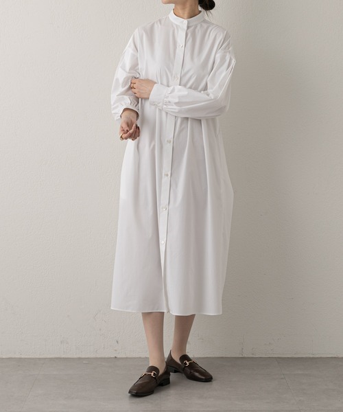 russet(ラシット)の「【ANOTHER BRANCH】シャツワンピース (O-716)(ワンピース・レディース・オフホワイト/ブルー/ネイビー・FREE)」の4枚目の写真