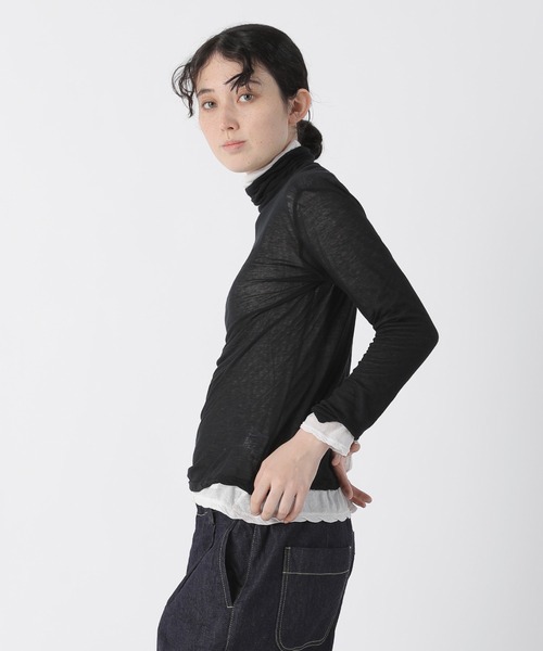 Plantation(プランテーション)の「エジプトコットンⅠ/インナータートル / (O)(その他トップス・レディース・ホワイト/グリーン/ライトグレー/ネイビー/ライトピンク/ブラック/ライトブルー/ベージュ/イエロー/ライトグリーン・M size)」の12枚目の写真