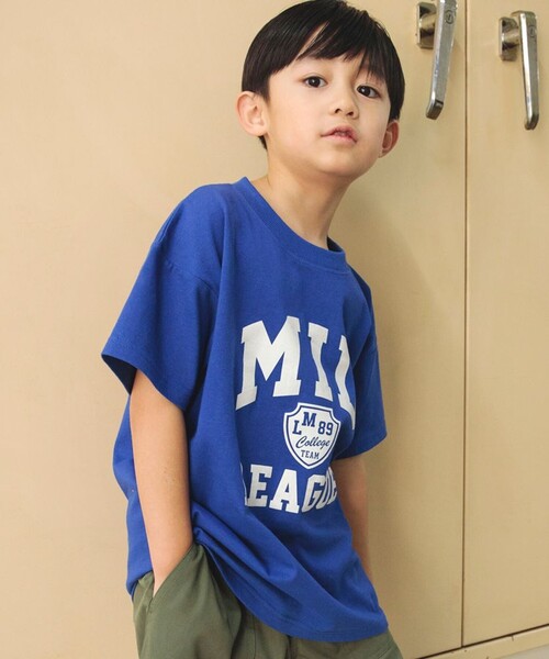 DRC branshes(ディーアールシーブランシェス)の「【WEB限定/DRC/お肌に嬉しい綿100%】アソートグラフィック半袖Tシャツ(Tシャツ/カットソー・キッズ・フューシャピンク/ブルー/オフホワイト/チャコールグレー/その他4/ブラック/その他3/ネイビー/その他1/ラベンダー/その他2/カラフル/グリーン/ライム/キャメル/ライトグリーン/レッド・90/100/130/160/140/150/110/120)」の8枚目の写真