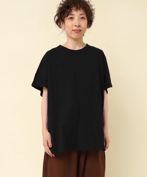 RNA-N(アールエヌエーエヌ)の「M2214 ポンチョT(Tシャツ/カットソー・レディース・キャメル/オフホワイト/ブラック・MEDIUM)」の6枚目の写真