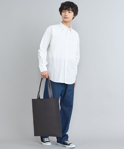 coen(コーエン)の「The gift shop(ザ・ギフト・ショップ)レザーライクトートバッグ(トートバッグ・メンズ・ブラック/オフホワイト/シルバー/ネイビー・FREE)」の16枚目の写真