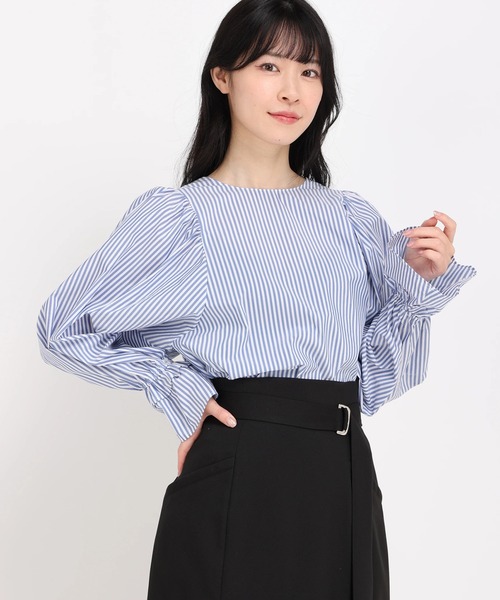 STRAWBERRY-FIELDS - ストロベリーフィールズボリューム袖ブラウス新品 STRAWBERRY-FIELDS（ストロベリーフィールズ）の「ﾎﾞﾘｭｰﾑｽﾘｰﾌﾞ