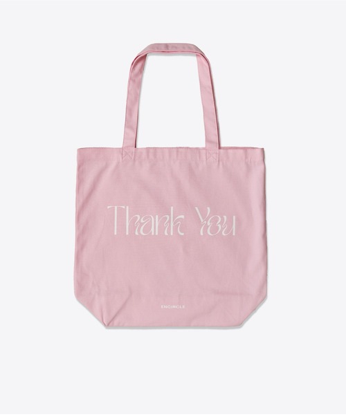 ENCIRCLE（エンサークル）の「【ENCIRCLE/エンサークル】【ZOZO限定カラー】Thank you bag/サンキュー バッグ（エコバッグ/サブバッグ・レディース・ピンク/ライトグレー・FREE）」の5枚目の写真