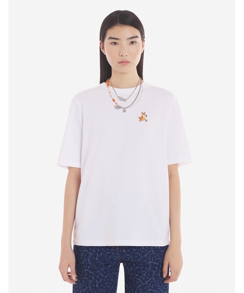 Maison Kitsune(メゾンキツネ)の「SPEEDY FOX PATCH COMFORT TEE-SHIRT(Tシャツ/カットソー・レディース・ブルー系その他/ホワイト/ベージュ系その他/ブラック/ラベンダー/ローズ系・XS/S/M/L/XL)」の11枚目の写真