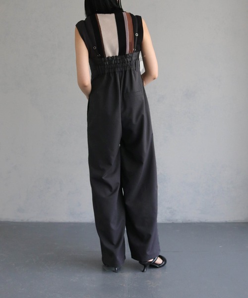 &g'aime（アンジェム）の「【&g’aime】ビスチェデザインオールインワン（サロペット/オーバーオール・レディース・ブラック/グレー・FREE）」の17枚目の写真