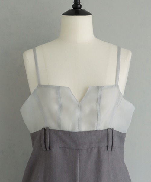 &g'aime】ビスチェデザインオールインワン Bustier design all
