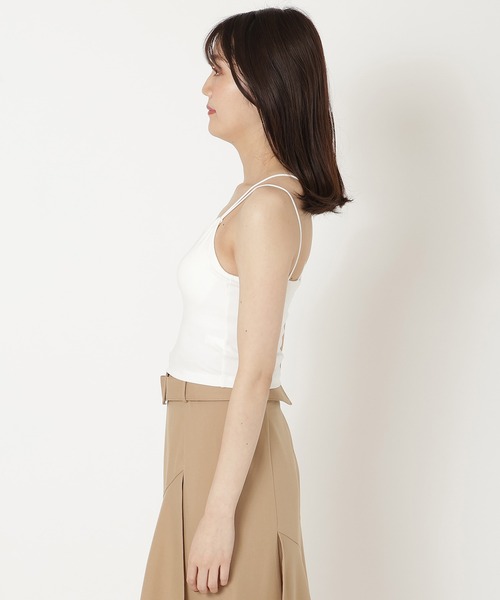 REDYAZEL（レディアゼル）の「カップ付きインナーキャミソール（キャミソール・レディース・ブラック/オフホワイト/ライトグレー・FREE）」の4枚目の写真