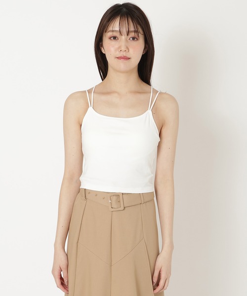 REDYAZEL（レディアゼル）の「カップ付きインナーキャミソール（キャミソール・レディース・ブラック/オフホワイト/ライトグレー・FREE）」の9枚目の写真