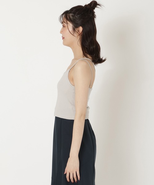 REDYAZEL（レディアゼル）の「カップ付きインナーキャミソール（キャミソール・レディース・ブラック/オフホワイト/ライトグレー・FREE）」の18枚目の写真