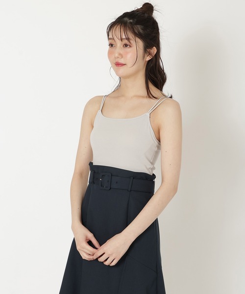 REDYAZEL（レディアゼル）の「カップ付きインナーキャミソール（キャミソール・レディース・ブラック/オフホワイト/ライトグレー・FREE）」の20枚目の写真