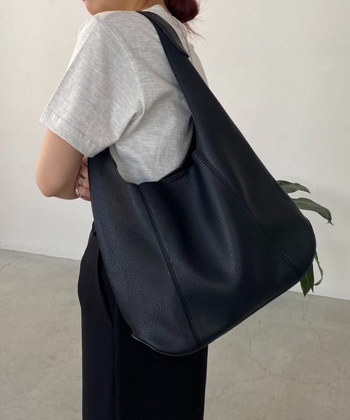 CAPRICIEUX LE'MAGE（カプリシューレマージュ）の「ソフトレザートート（トートバッグ・レディース・ホワイト系その他/モカ/ブラック・FREE）」の6枚目の写真