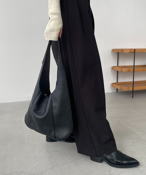 CAPRICIEUX LE'MAGE（カプリシューレマージュ）の「ソフトレザートート（トートバッグ・レディース・ホワイト系その他/モカ/ブラック・FREE）」の12枚目の写真