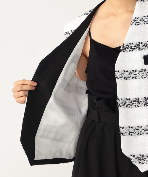 TOMORROWLAND .B（トゥモローランドビー）の「2トーンツイードジレ