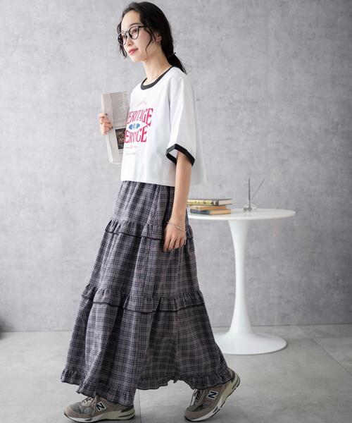 WEGO(ウィゴー)の「WEGO/リンガーグラフィックショートT(Tシャツ/カットソー・レディース・オフホワイト/ホワイト/その他2/その他1/その他3/レッド・SMALL/MEDIUM)」の21枚目の写真