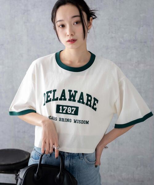 WEGO(ウィゴー)の「WEGO/リンガーグラフィックショートT(Tシャツ/カットソー・レディース・オフホワイト/ホワイト/その他2/その他1/その他3/レッド・SMALL/MEDIUM)」の20枚目の写真