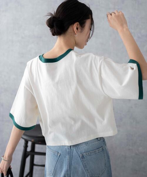 WEGO(ウィゴー)の「WEGO/リンガーグラフィックショートT(Tシャツ/カットソー・レディース・オフホワイト/ホワイト/その他2/その他1/その他3/レッド・SMALL/MEDIUM)」の19枚目の写真