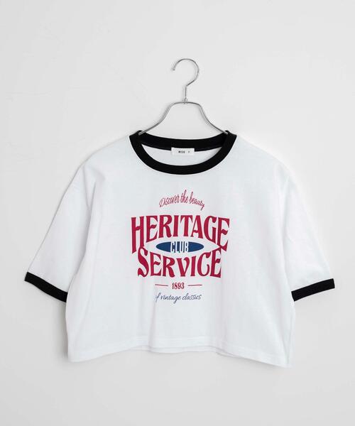 WEGO(ウィゴー)の「WEGO/リンガーグラフィックショートT(Tシャツ/カットソー・レディース・オフホワイト/ホワイト/その他2/その他1/その他3/レッド・SMALL/MEDIUM)」の12枚目の写真