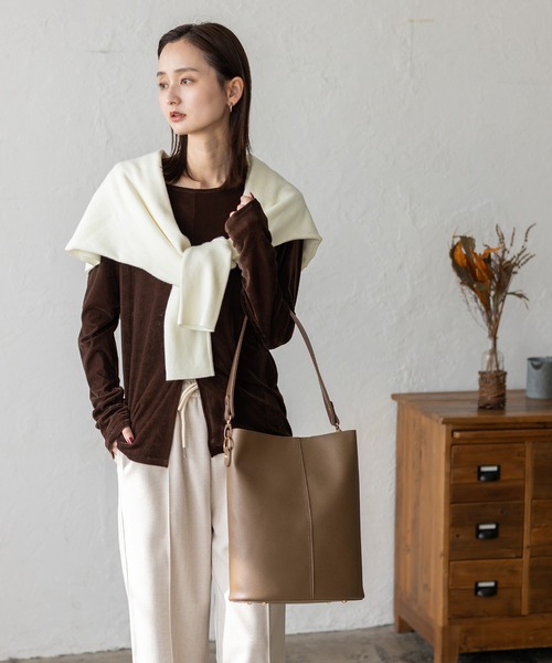 セール】ワンハンドル2way縦型トートバッグ（トートバッグ