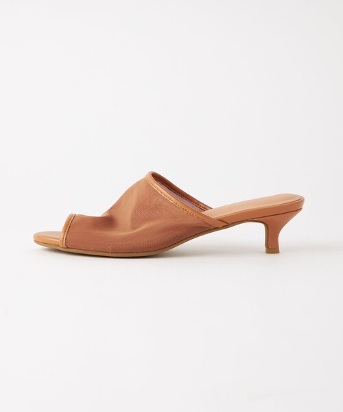 green label relaxing（グリーンレーベルリラクシング）の「ストレッチ チュール ミュール(4cmヒール)（サンダル・レディース・ブラック/ブラウン・S/L/M）」の11枚目の写真