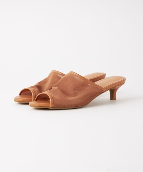 green label relaxing（グリーンレーベルリラクシング）の「ストレッチ チュール ミュール(4cmヒール)（サンダル・レディース・ブラック/ブラウン・S/L/M）」の12枚目の写真