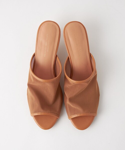 green label relaxing（グリーンレーベルリラクシング）の「ストレッチ チュール ミュール(4cmヒール)（サンダル・レディース・ブラック/ブラウン・S/L/M）」の13枚目の写真