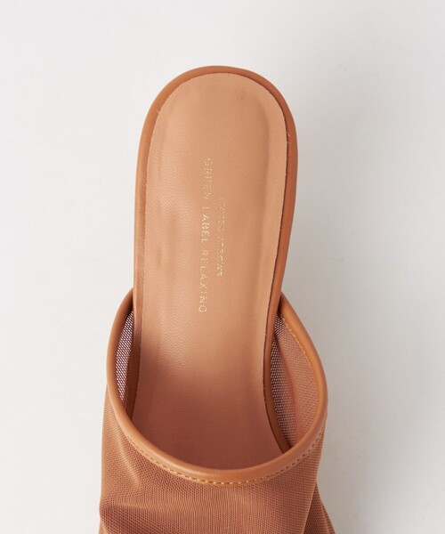 green label relaxing（グリーンレーベルリラクシング）の「ストレッチ チュール ミュール(4cmヒール)（サンダル・レディース・ブラック/ブラウン・S/L/M）」の7枚目の写真