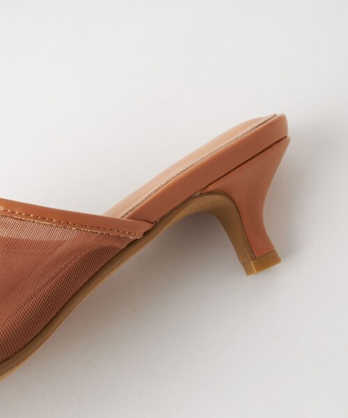 green label relaxing（グリーンレーベルリラクシング）の「ストレッチ チュール ミュール(4cmヒール)（サンダル・レディース・ブラック/ブラウン・S/L/M）」の15枚目の写真