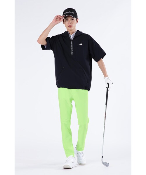 New Balance Golf(ニューバランスゴルフ)の「【new balance golf】ストレッチ 撥水 ハーフジップ プルオーバー フーディー (MENS SPORT)(ジャージ・メンズ・ブラック/ベージュ系その他・MEDIUM/LARGE/X-LARGE)」の6枚目の写真