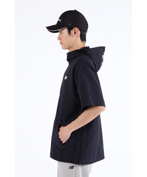 New Balance Golf(ニューバランスゴルフ)の「【new balance golf】ストレッチ 撥水 ハーフジップ プルオーバー フーディー (MENS SPORT)(ジャージ・メンズ・ブラック/ベージュ系その他・MEDIUM/LARGE/X-LARGE)」の8枚目の写真