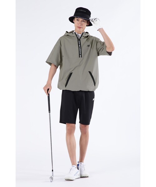 New Balance Golf(ニューバランスゴルフ)の「【new balance golf】ストレッチ 撥水 ハーフジップ プルオーバー フーディー (MENS SPORT)(ジャージ・メンズ・ブラック/ベージュ系その他・MEDIUM/LARGE/X-LARGE)」の22枚目の写真