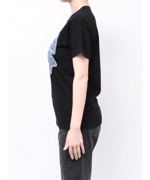 jouetie（ジュエティ）の「リボンモチーフＴシャツ（Tシャツ/カットソー・レディース・ブルー/ブラック/オフホワイト/ネイビー・MEDIUM）」の13枚目の写真