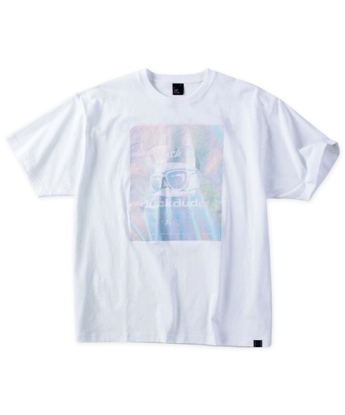 B ONE SOUL(ビーワンソウル)の「b-one-soul ビーワンソウル DUCK DUDEメタリック半袖Tシャツ 大きいサイズ ビッグシルエット オーバーサイズ(Tシャツ/カットソー・メンズ・ブラック/ホワイト・3L/4L/5L/6L)」の2枚目の写真