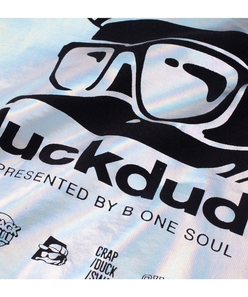 B ONE SOUL(ビーワンソウル)の「b-one-soul ビーワンソウル DUCK DUDEメタリック半袖Tシャツ 大きいサイズ ビッグシルエット オーバーサイズ(Tシャツ/カットソー・メンズ・ブラック/ホワイト・3L/4L/5L/6L)」の9枚目の写真