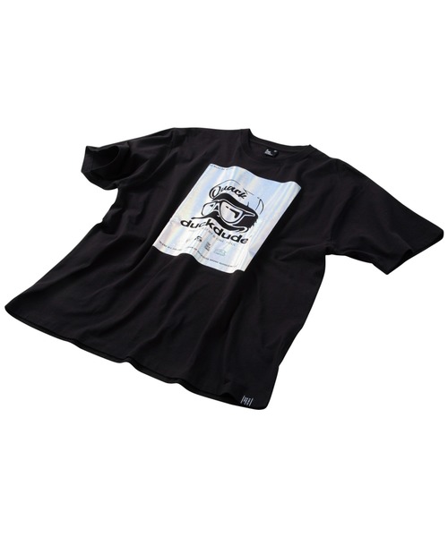 B ONE SOUL(ビーワンソウル)の「b-one-soul ビーワンソウル DUCK DUDEメタリック半袖Tシャツ 大きいサイズ ビッグシルエット オーバーサイズ(Tシャツ/カットソー・メンズ・ブラック/ホワイト・3L/4L/5L/6L)」の10枚目の写真