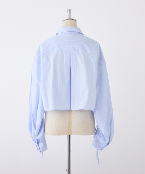 袖ドロストリボンシャツ（シャツ/ブラウス）｜one after another NICE