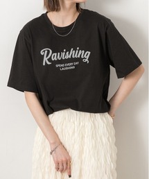 クルーネック ロゴプリントTシャツ