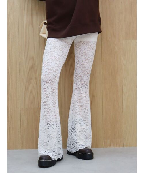 EVRIS エヴリス レースフレアパンツ セール】レースフレアパンツ（その他パンツ）｜EVRIS（エヴリス