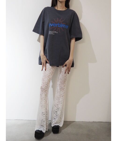 EVRIS(エヴリス)の「レースフレアパンツ(その他パンツ・レディース・ブラック/ホワイト・MEDIUM/SMALL)」の11枚目の写真