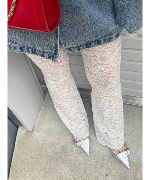 EVRIS エヴリス レースフレアパンツ セール】レースフレアパンツ（その他パンツ）｜EVRIS（エヴリス