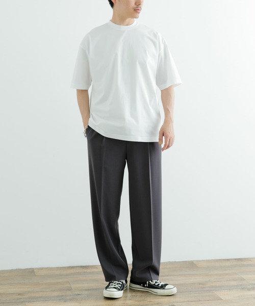 ITEMS URBANRESEARCH（アイテムズ アーバンリサーチ）の「速乾×冷感 高機能天竺 Tシャツ（Tシャツ/カットソー・メンズ・ブラック/ベージュ/ホワイト・MEDIUM/LARGE）」の7枚目の写真