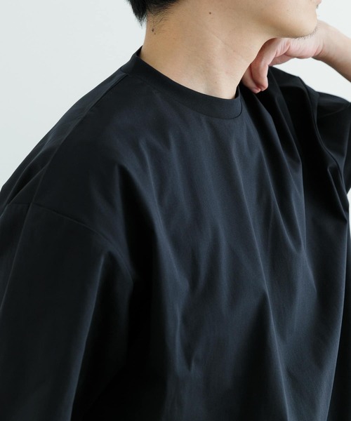 ITEMS URBANRESEARCH（アイテムズ アーバンリサーチ）の「速乾×冷感 高機能天竺 Tシャツ（Tシャツ/カットソー・メンズ・ブラック/ベージュ/ホワイト・MEDIUM/LARGE）」の9枚目の写真