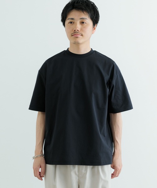ITEMS URBANRESEARCH（アイテムズ アーバンリサーチ）の「速乾×冷感 高機能天竺 Tシャツ（Tシャツ/カットソー・メンズ・ブラック/ベージュ/ホワイト・MEDIUM/LARGE）」の20枚目の写真