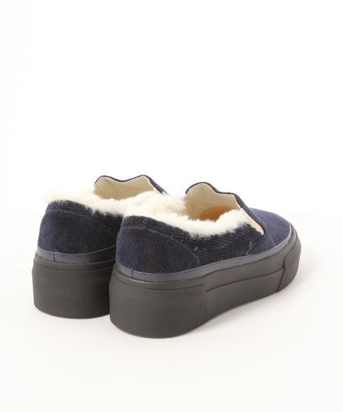 Heather（ヘザー）の「コーデュロイボアスリッポン　568917（スリッポン・レディース・ブラック/ネイビー/ブラウン・LARGE/MEDIUM）」の6枚目の写真