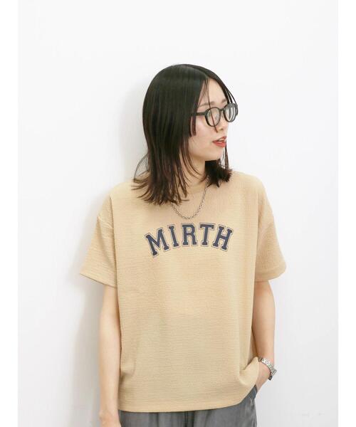 Samansa Mos2 blue(サマンサモスモスブルー)の「プリント入ポコポコTシャツ(Tシャツ/カットソー・レディース・オレンジ/オフホワイト/ブラック・F)」の22枚目の写真