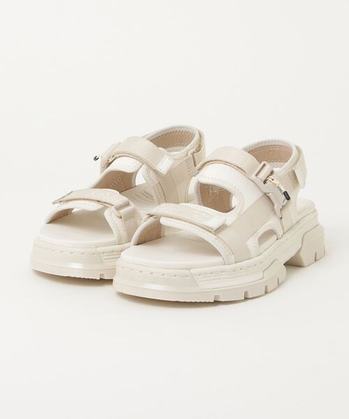 Dr. Martens(ドクターマーチン)の「Dr.Martens ドクターマーチン FORSTER(サンダル・レディース・ホワイト/ブラック・UK5/UK6/UK3/UK4/UK7/UK8/UK9/UK10)」の2枚目の写真