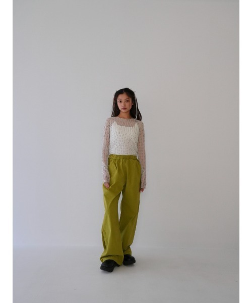 Enewd nina（エニュードニーナ）の「【ZOZO限定】ドット シアー トップス シースルー カットソー（Tシャツ/カットソー・レディース・ホワイト/ブラック・FREE）」の5枚目の写真