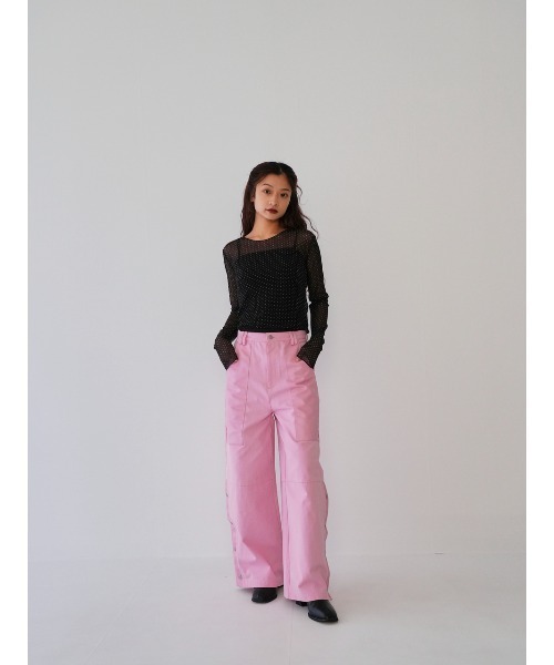 Enewd nina（エニュードニーナ）の「【ZOZO限定】ドット シアー トップス シースルー カットソー（Tシャツ/カットソー・レディース・ホワイト/ブラック・FREE）」の8枚目の写真