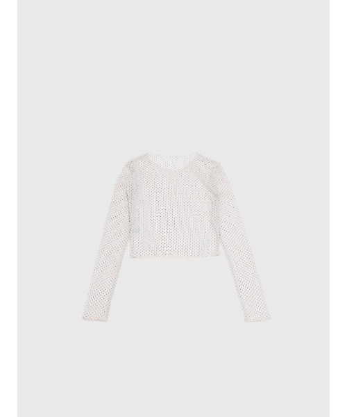 Enewd nina（エニュードニーナ）の「【ZOZO限定】ドット シアー トップス シースルー カットソー（Tシャツ/カットソー・レディース・ホワイト/ブラック・FREE）」の13枚目の写真