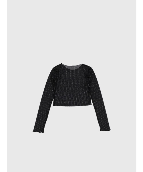 Enewd nina（エニュードニーナ）の「【ZOZO限定】ドット シアー トップス シースルー カットソー（Tシャツ/カットソー・レディース・ホワイト/ブラック・FREE）」の15枚目の写真